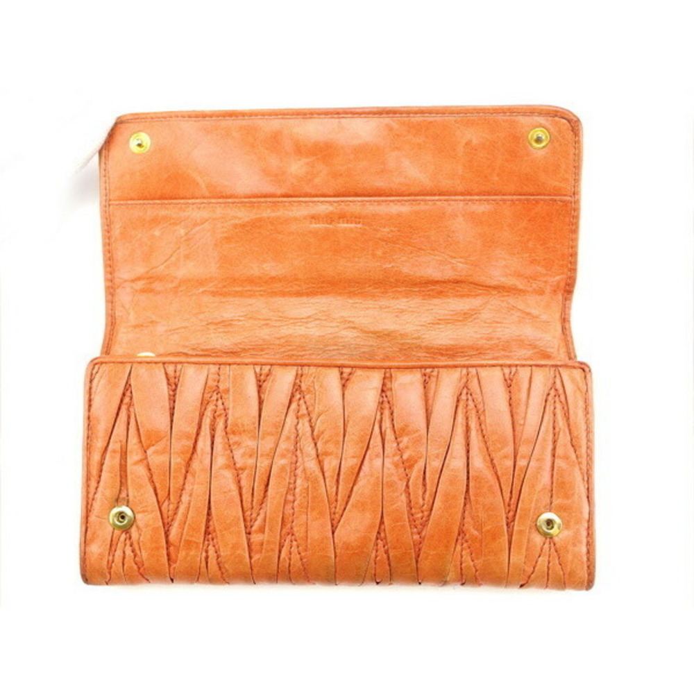 Miu Miu Long Wallet Bi-Fmatelasse Long Wallet T14… - image 5